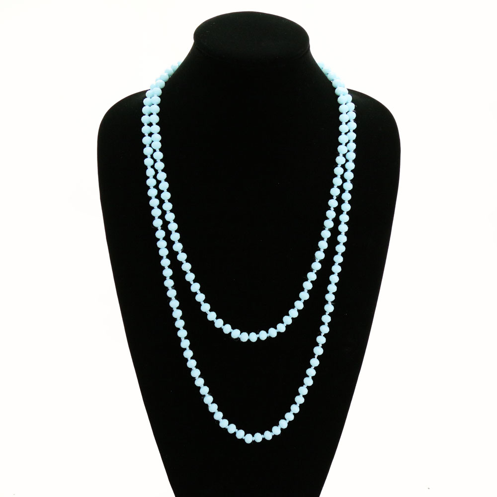 60" Endless Crystal Bead Necklace - Image 4