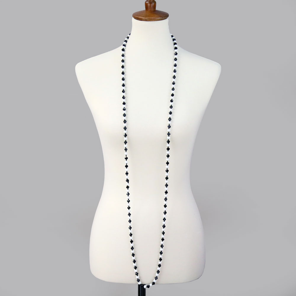 60" Endless Crystal Bead Necklace - Image 2