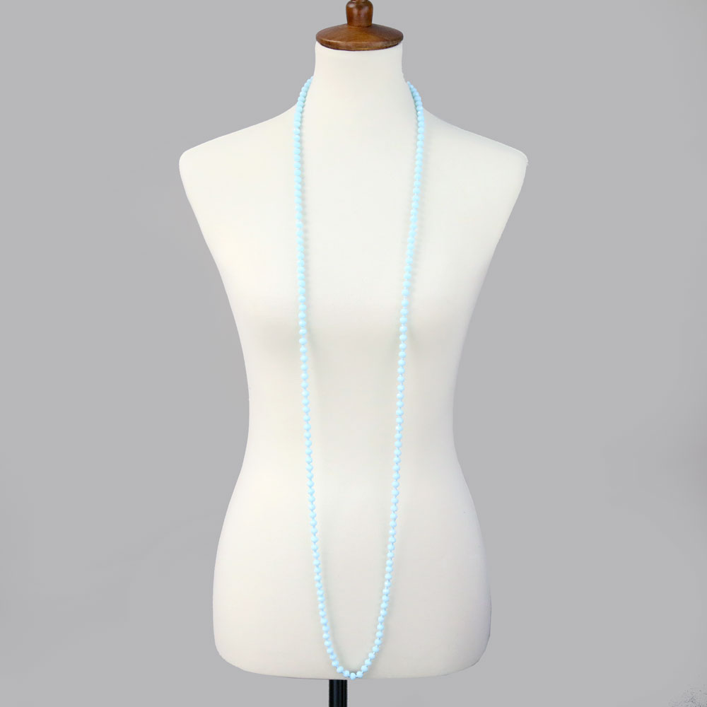 60" Endless Crystal Bead Necklace - Image 2