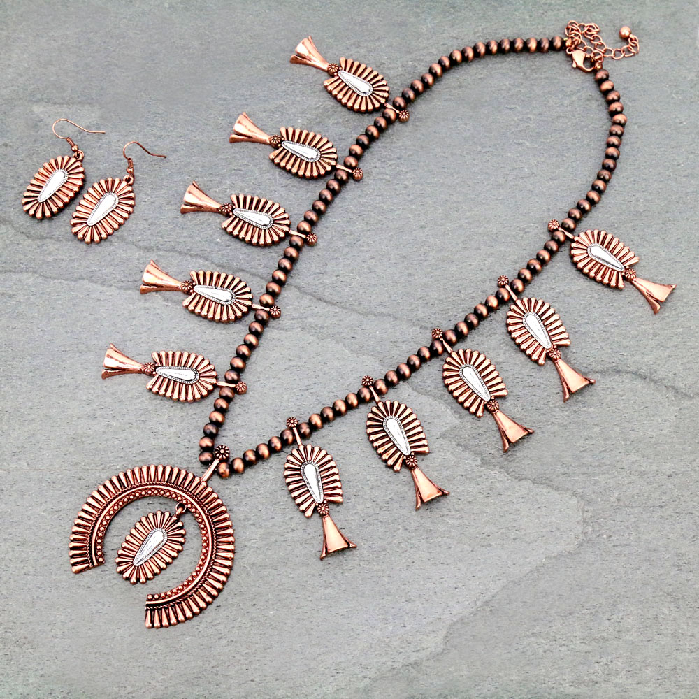 Chunky Squash Blossom Necklace Set