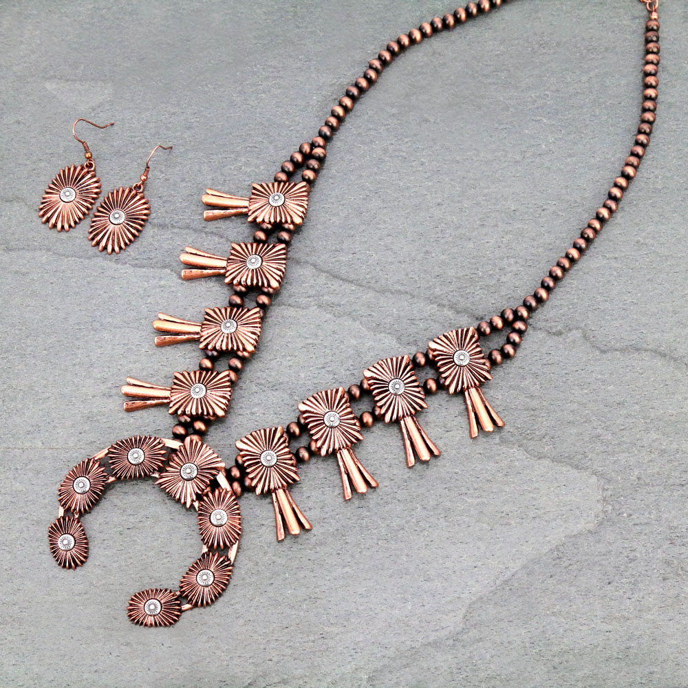 Chunky Squash Blossom Necklace Set