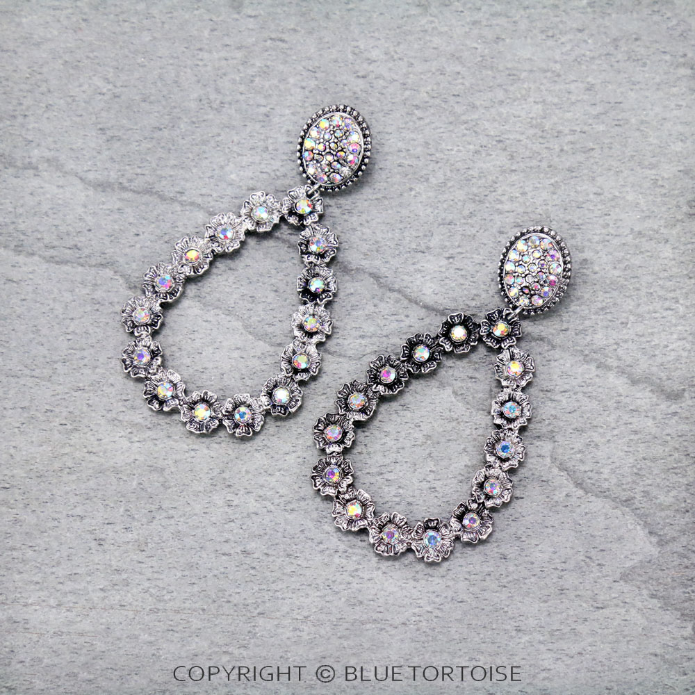 Western Teardrop Post Earrings
