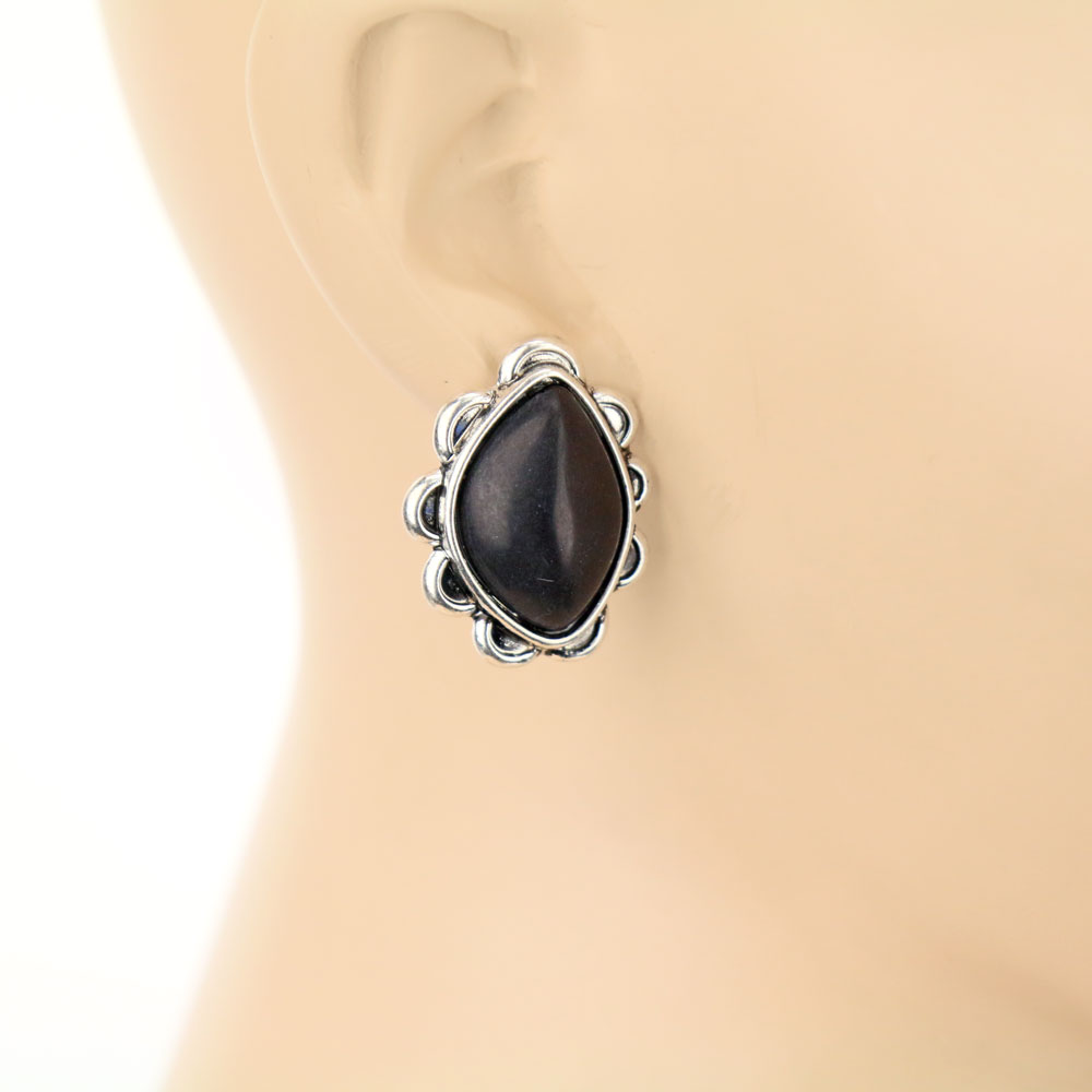3 Pair Stone Earring Set - Image 3