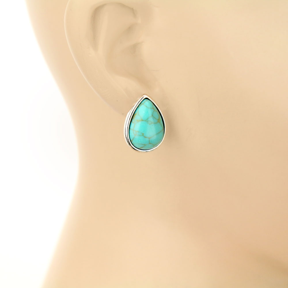 3 Pair Stone Earring Set - Image 3
