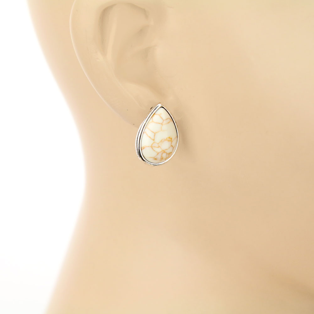 3 Pair Stone Earring Set - Image 3