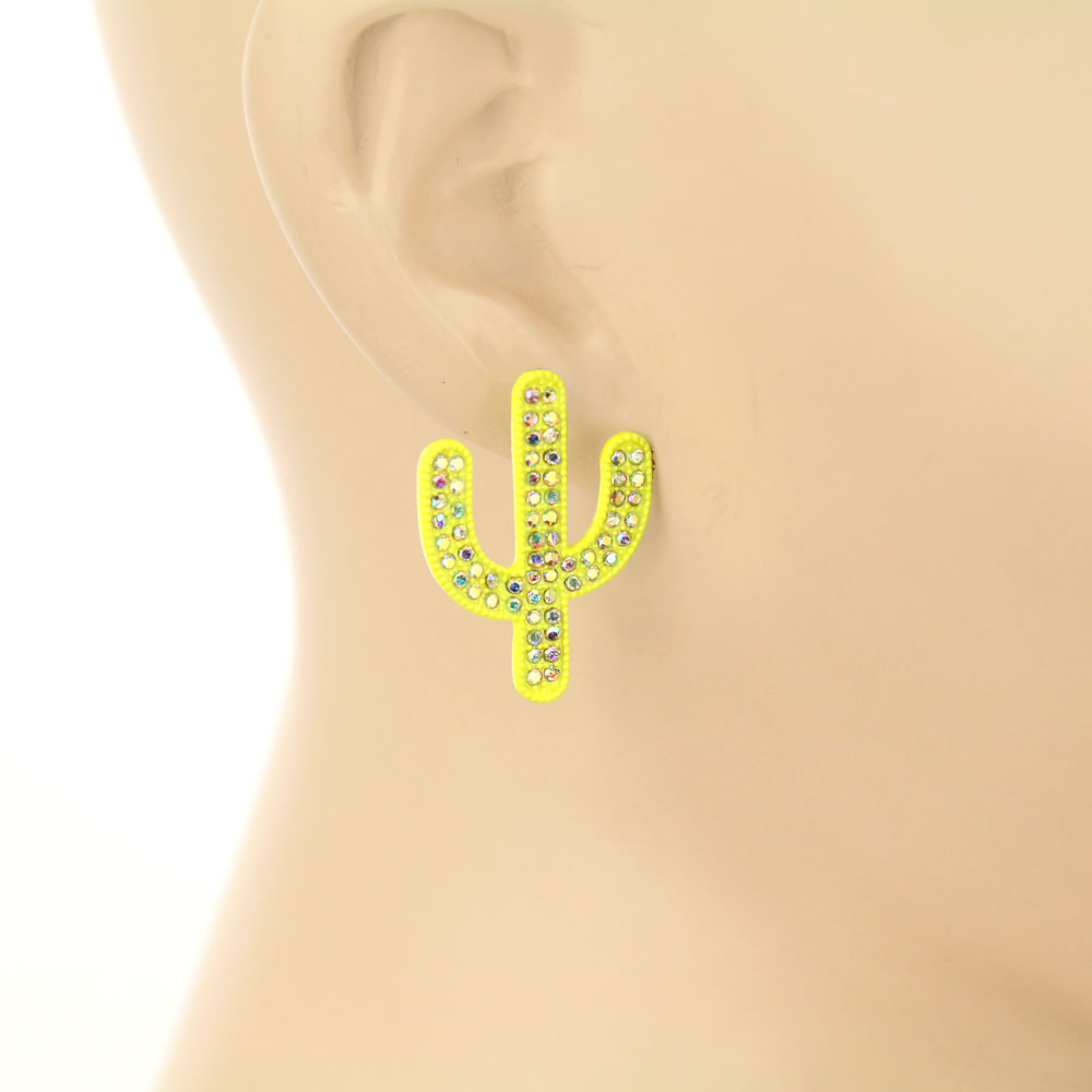3 Pair Cactus Earring Set - Image 3