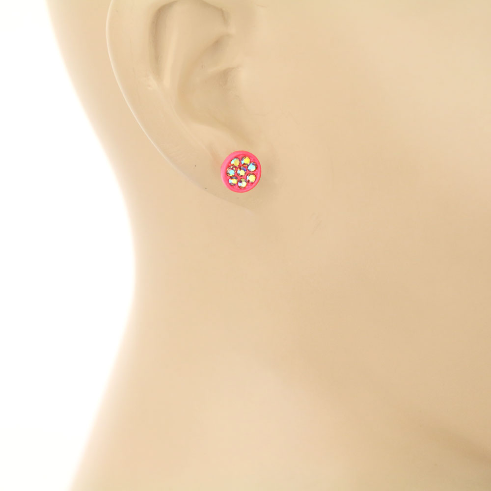 3 Pair Stone Earring Set - Image 2