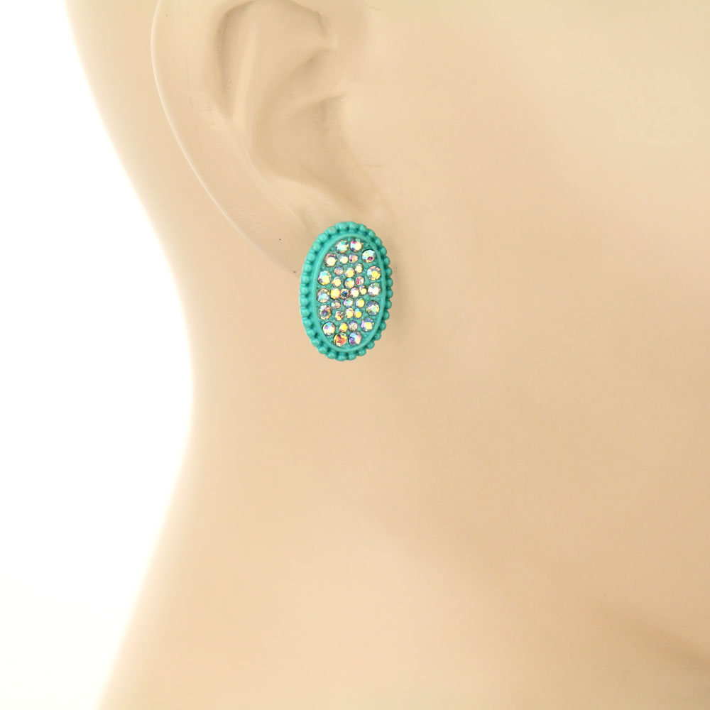 3 Pair Stone Earring Set - Image 3