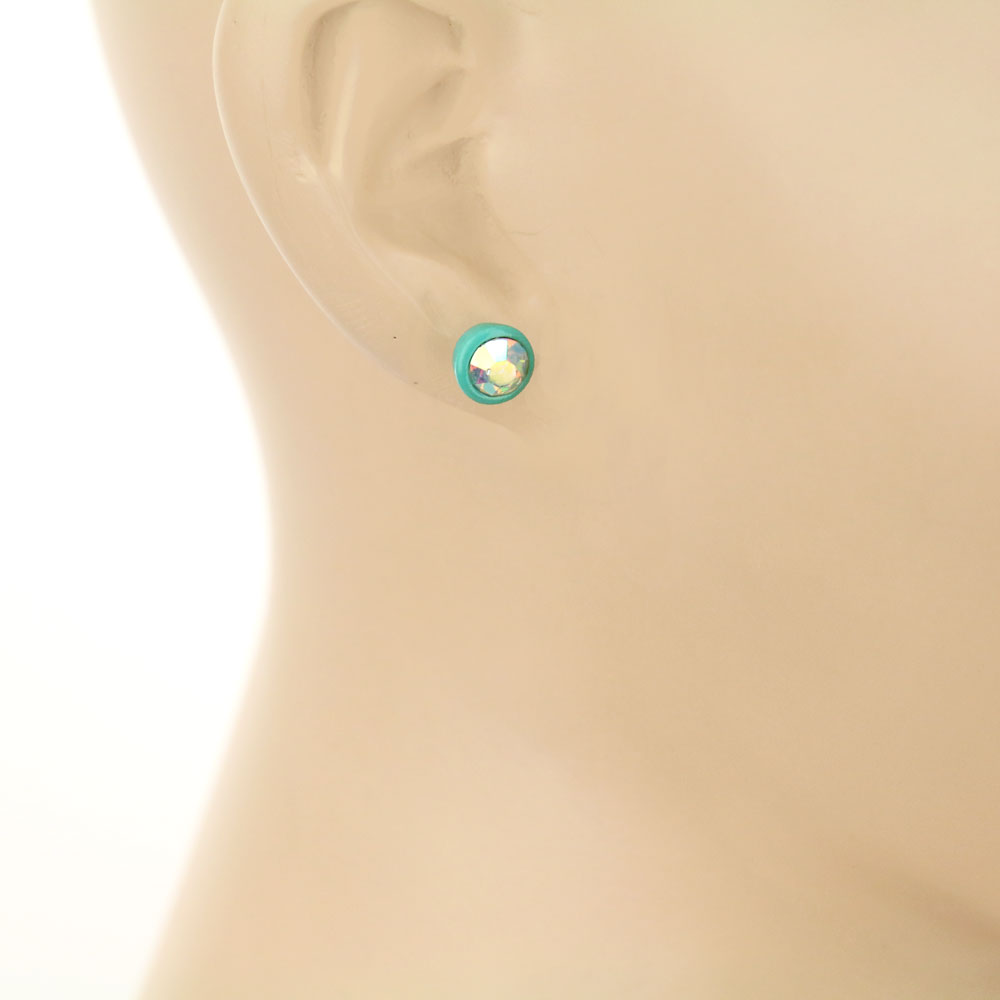 3 Pair Stone Earring Set - Image 2