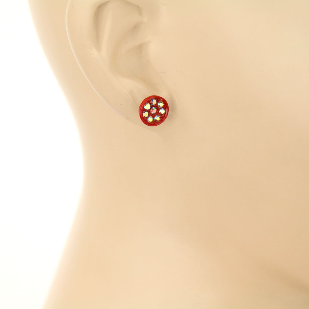3 Pair Stone Earring Set - Image 4