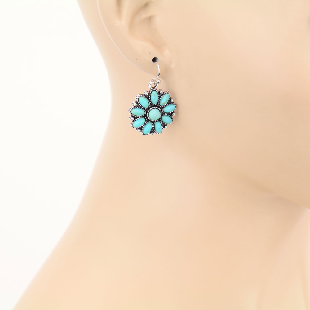 Western Concho Dangle Earrings - Image 2