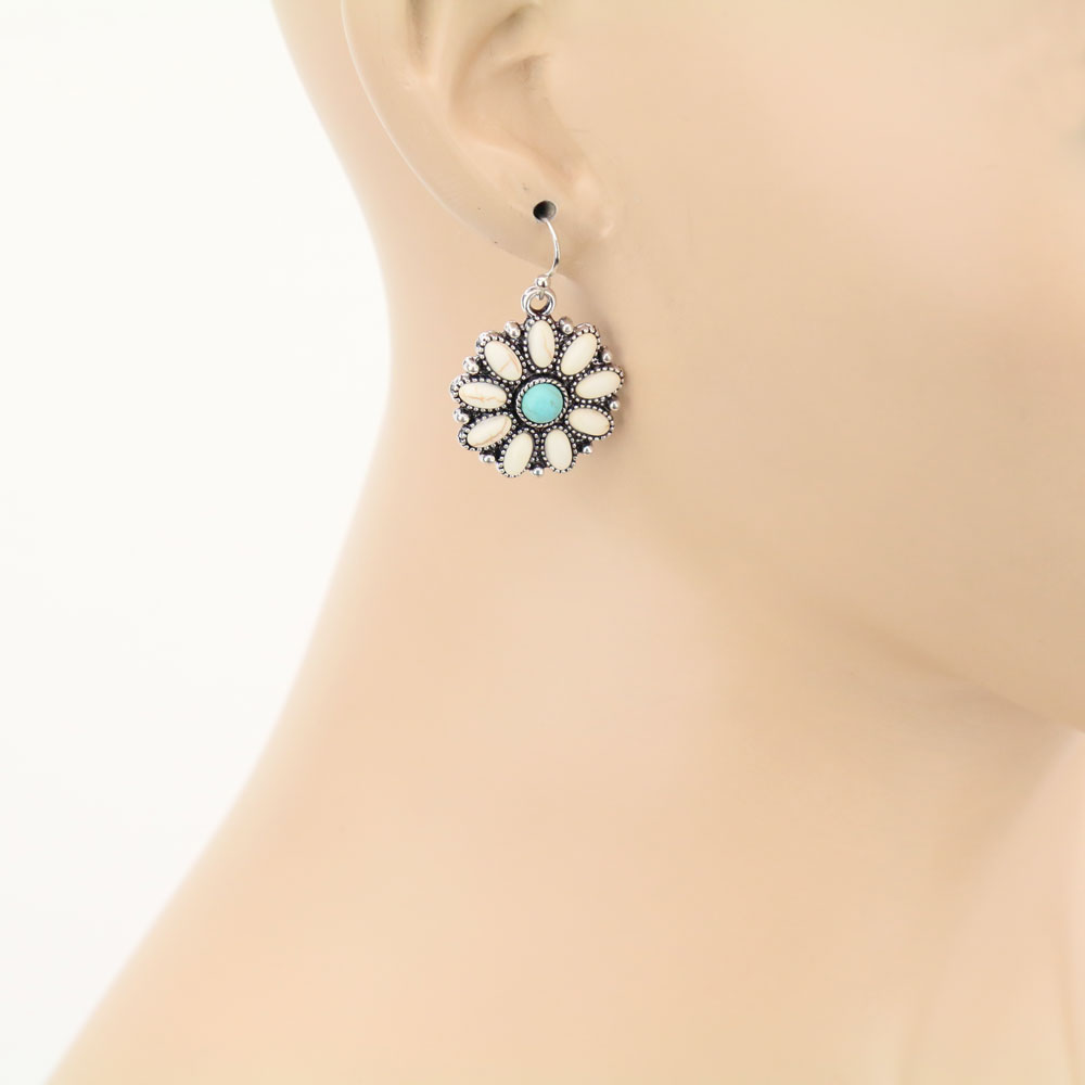 Western Concho Dangle Earrings - Image 2