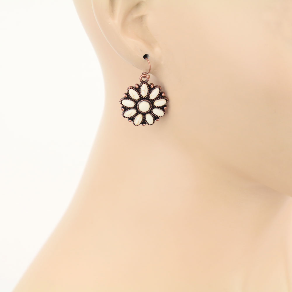 Western Concho Dangle Earrings - Image 2