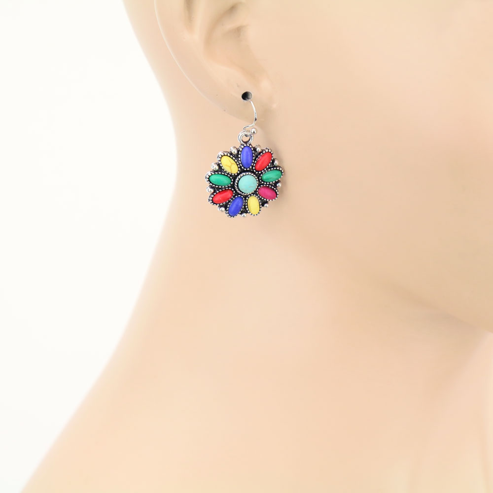 Western Concho Dangle Earrings - Image 2