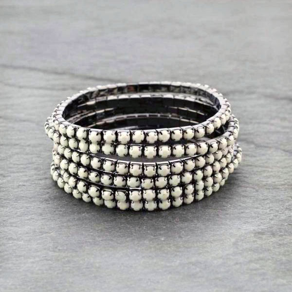 6 Strand Stackable Stretch Bracelet