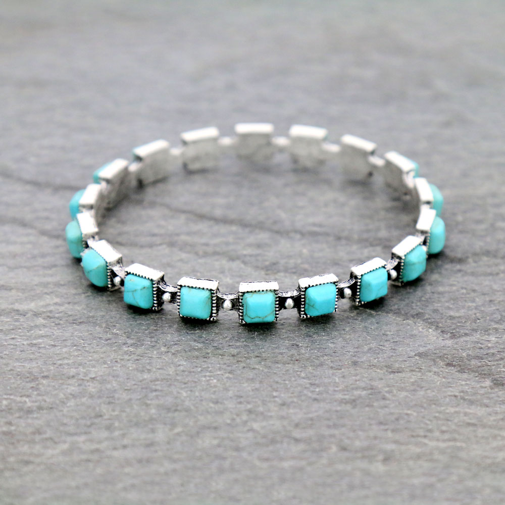 Stone Bangle Bracelet