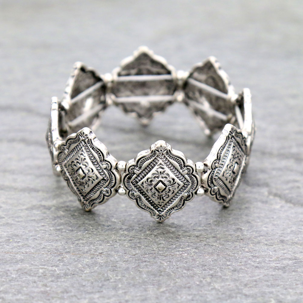 Western Concho Stretch Bracelet