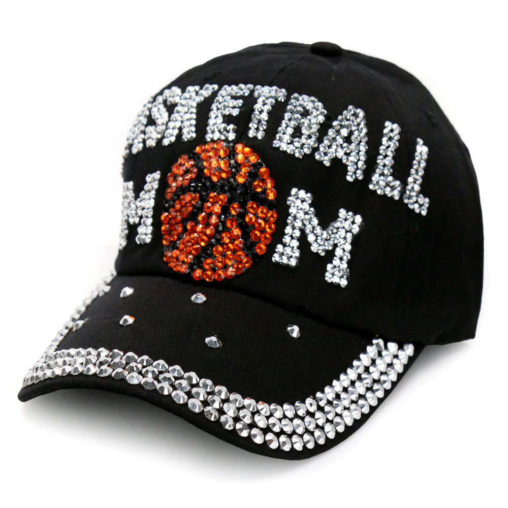 Sports "Basketball MOM" Rhinestone Cap