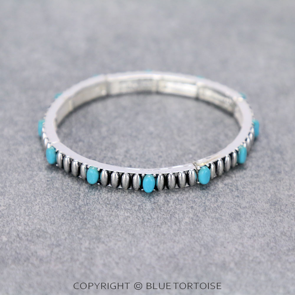 Western Style Stone Stretch Bracelet