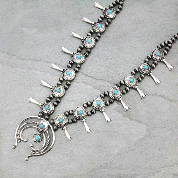 Western Squash Blossom Necklace