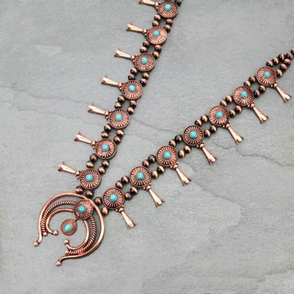 Western Squash Blossom Necklace