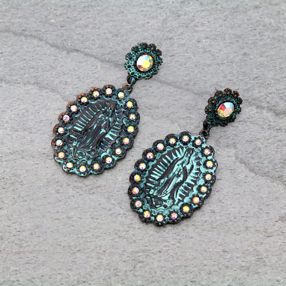 Lady of Guadalupe Stud Earrings
