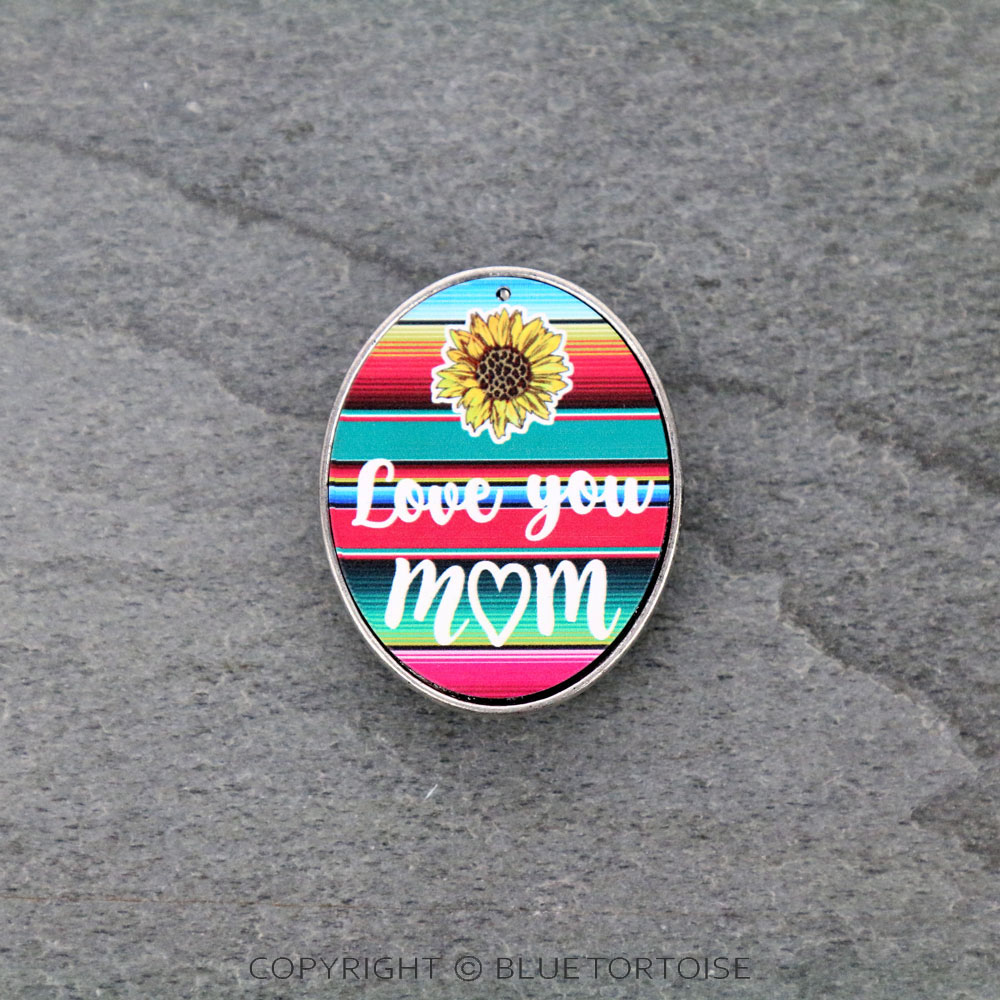 “Love you mom” Printed Metal Phone Grip and Stand