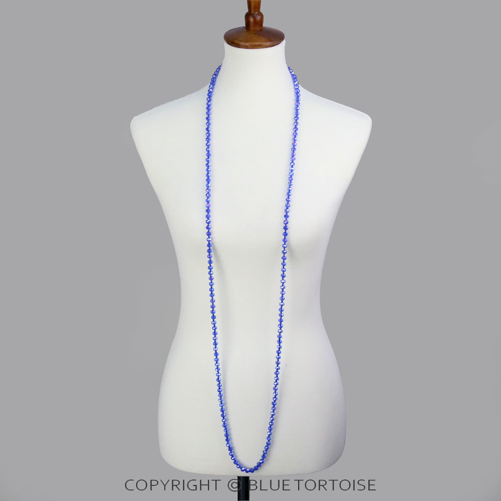60" Endless Crystal Bead Necklace - Image 2