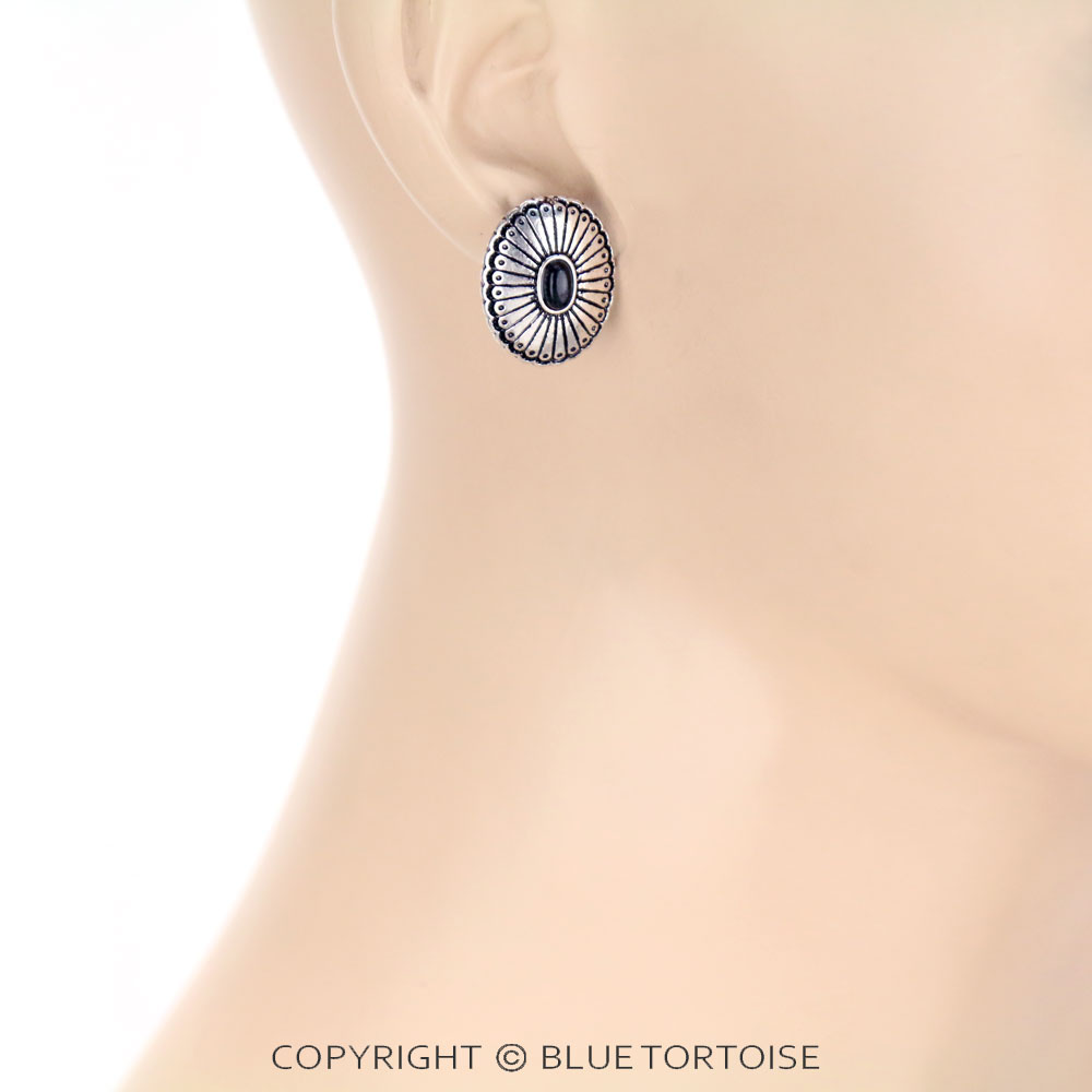 3 Pair Western Concho Earring Set - Image 3