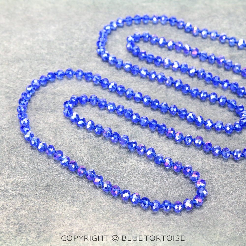 60" Endless Crystal Bead Necklace