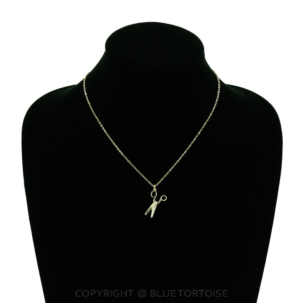 Scissors Pendant Necklace - Image 2