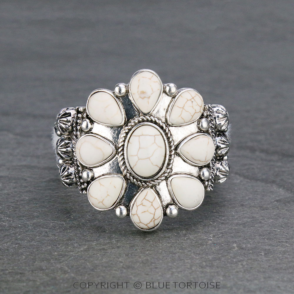 Western Concho Stone Stretch Bracelet