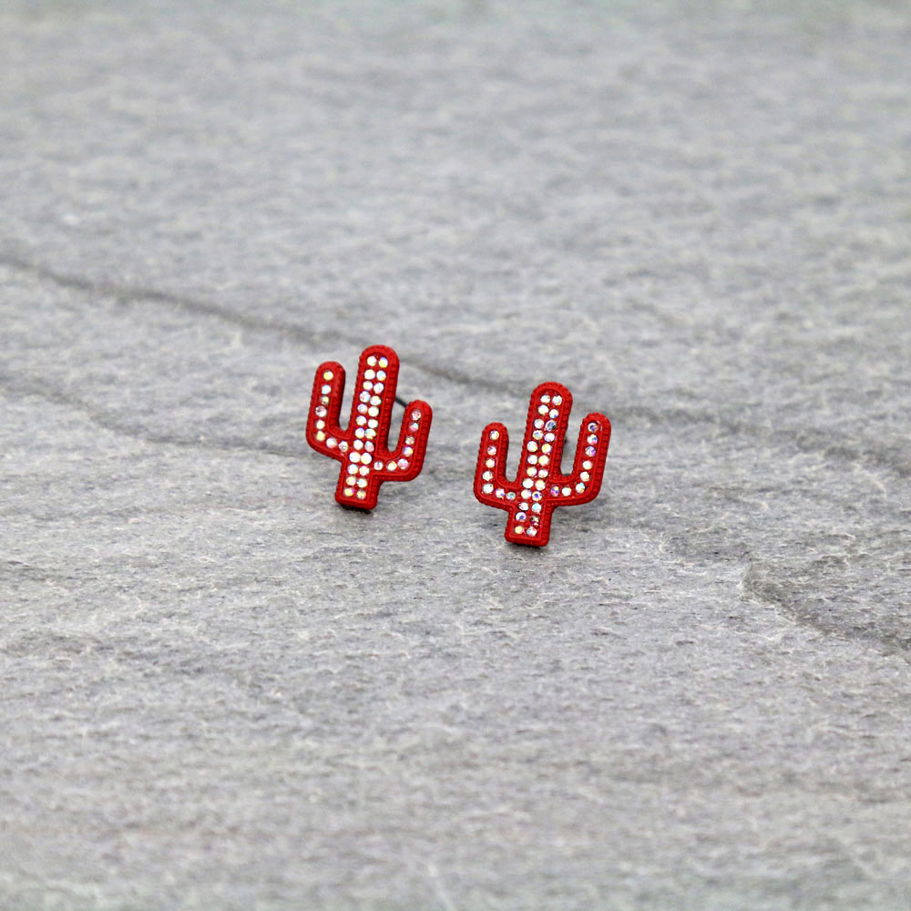 Cactus Stone Stud Earrings