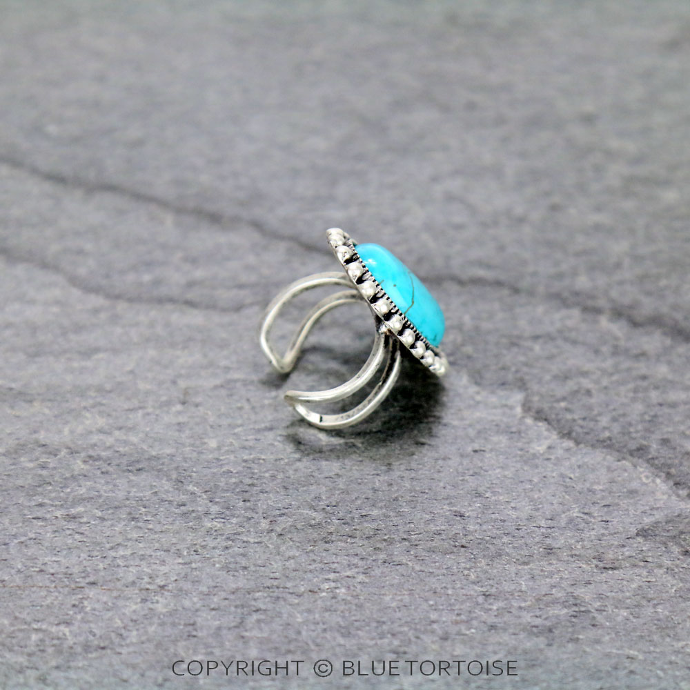 Natural Stone Adjustable Ring - Image 3