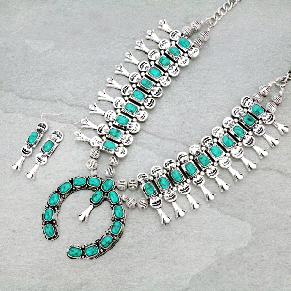 Squash Blossom Necklace Set