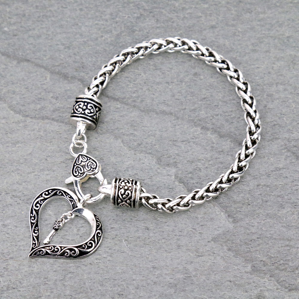 Designer Line Charm Chain Bracelet