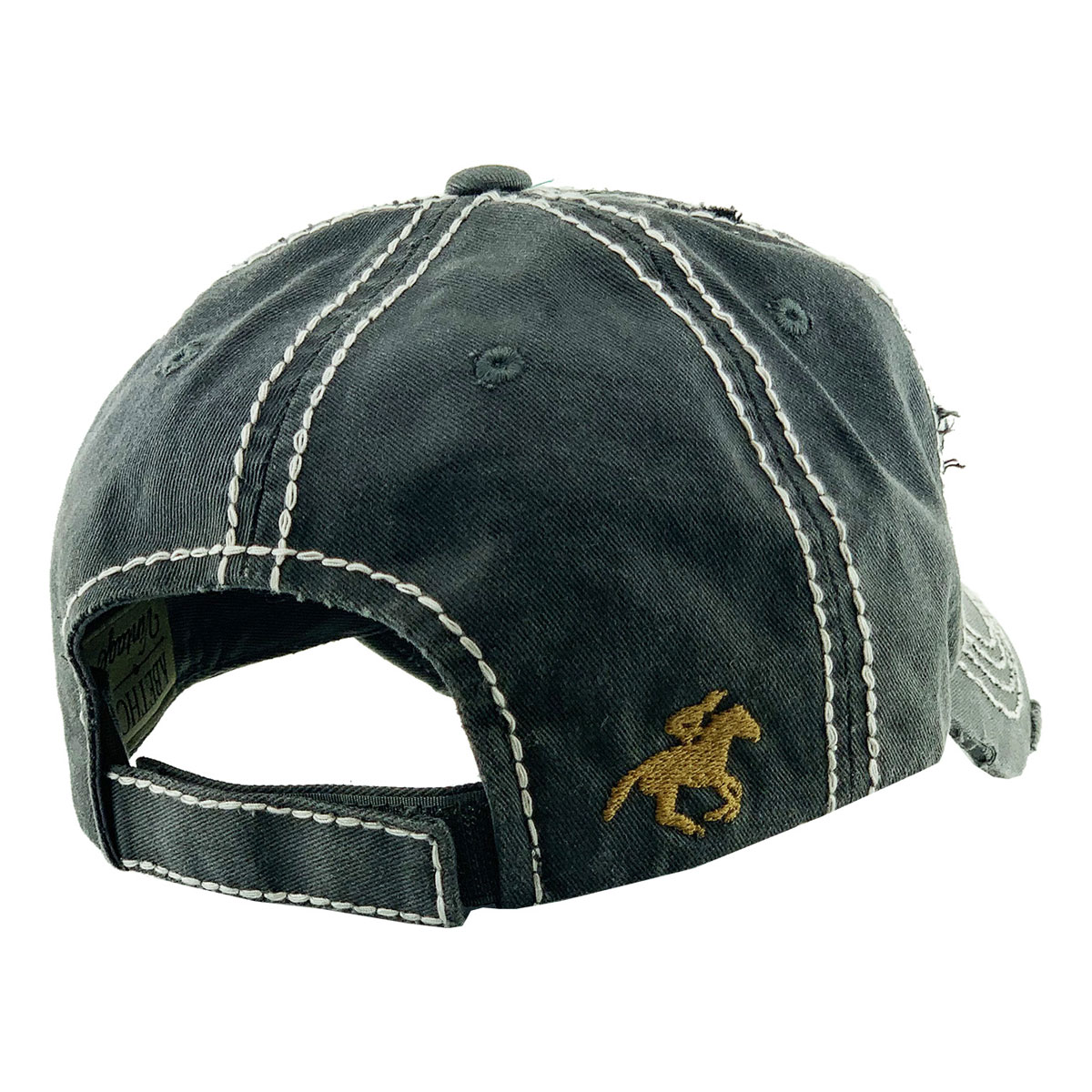 "Talk Derby to Me" Washed Vintage Ball Cap - Image 2