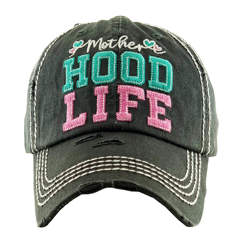 "Motherhood Life" Washed Vintage Ball Cap