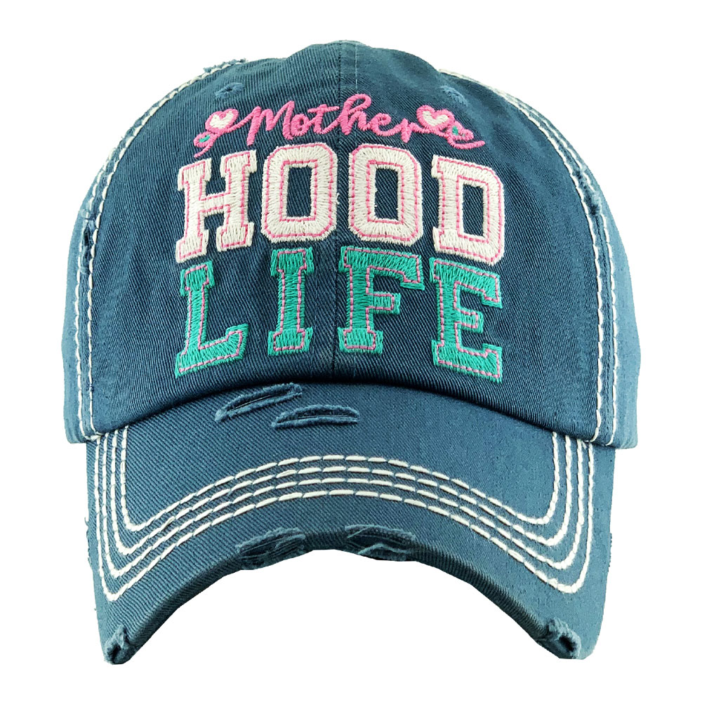 "Motherhood Life" Washed Vintage Ball Cap