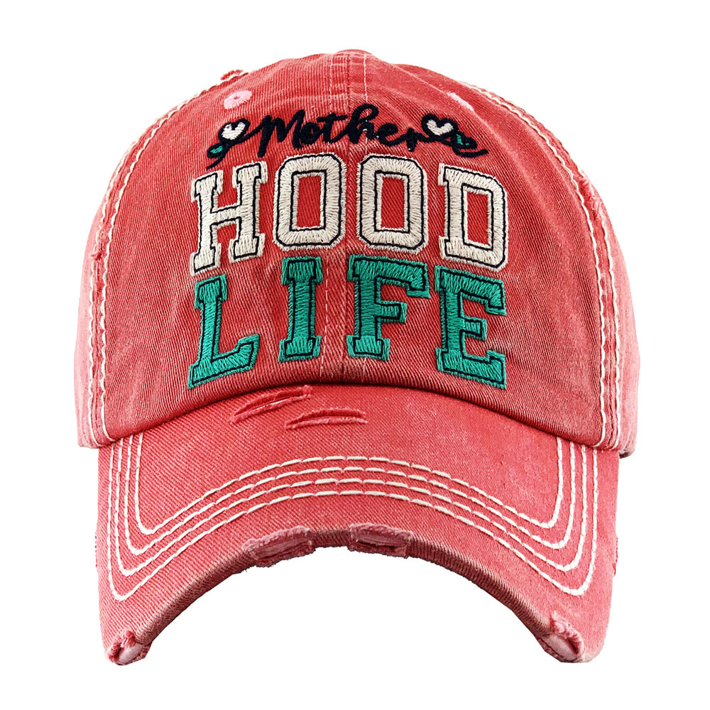 "Motherhood Life" Washed Vintage Ball Cap
