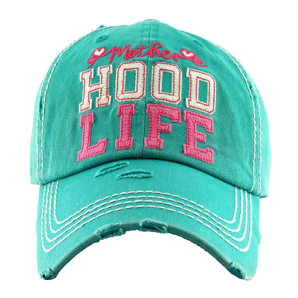 "Motherhood Life" Washed Vintage Ball Cap