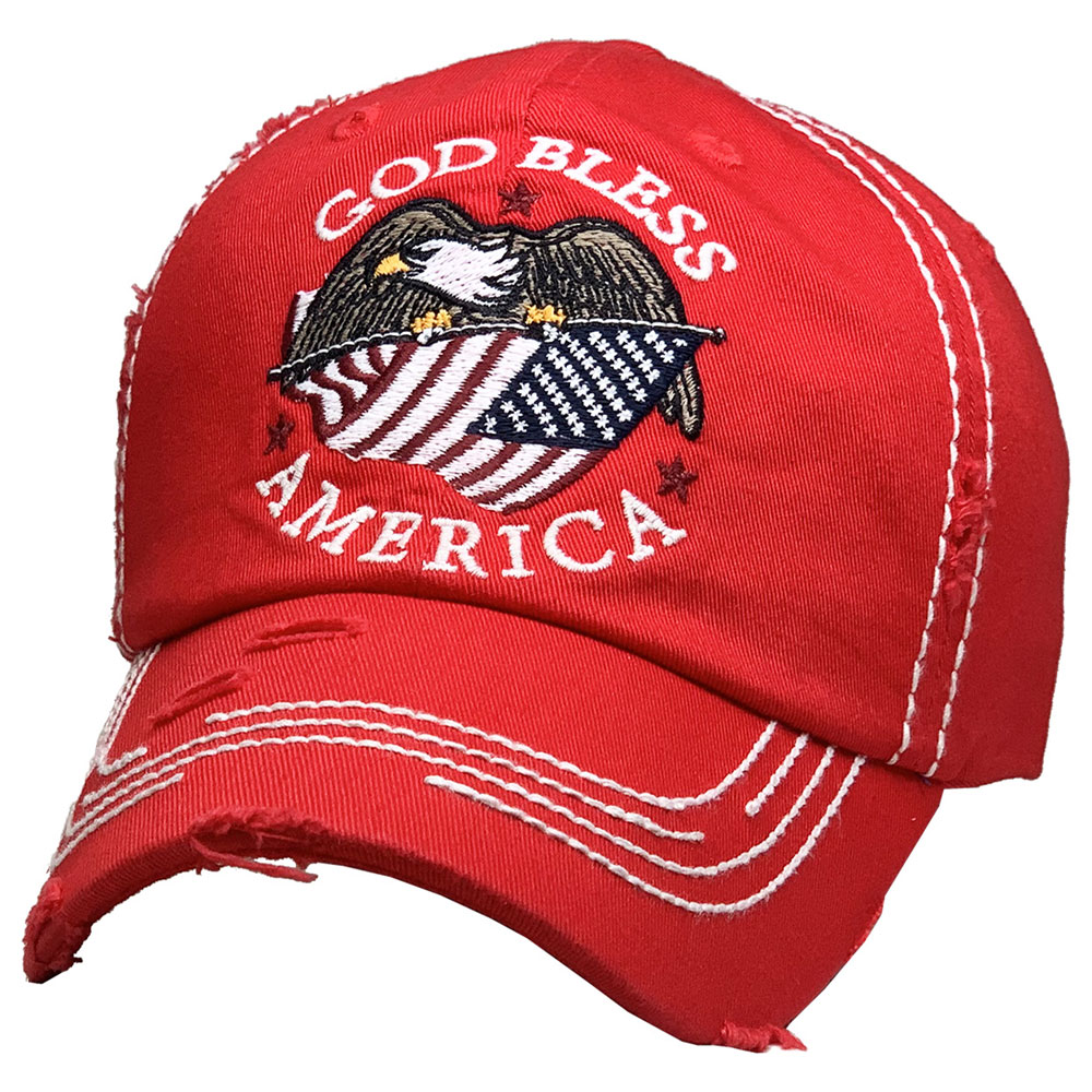GOD BLESS AMERICA/ EAGLE BALLCAP