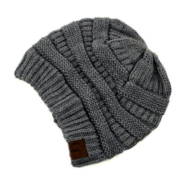 C.C Ribbed Kit Solid Color Beanie Hat