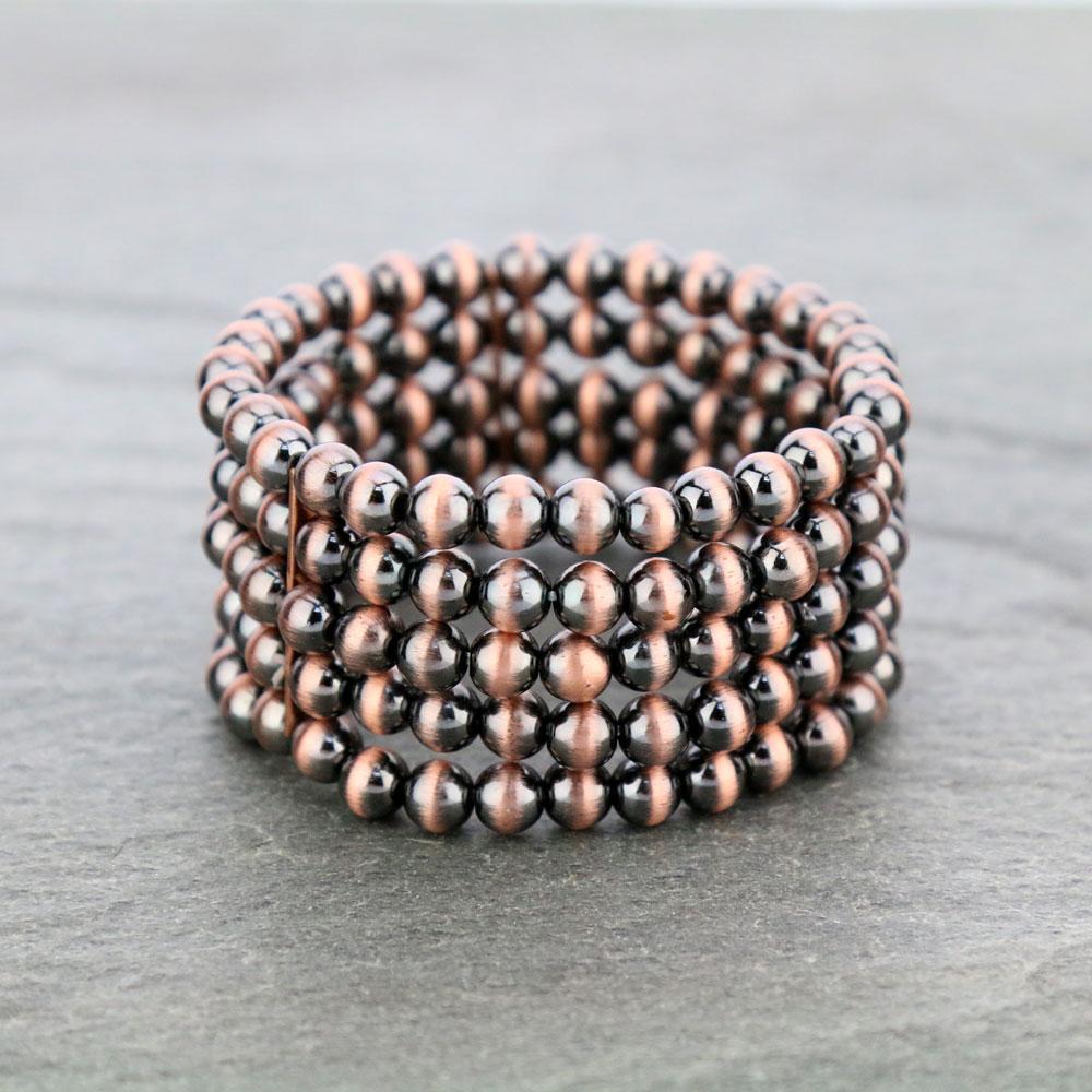 Navajo Style Pearl Stretch Bracelet