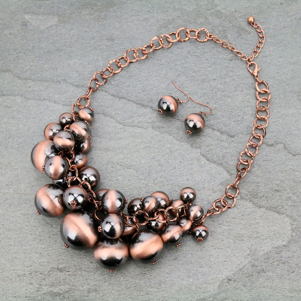 Navajo Style Pearl Necklace Set