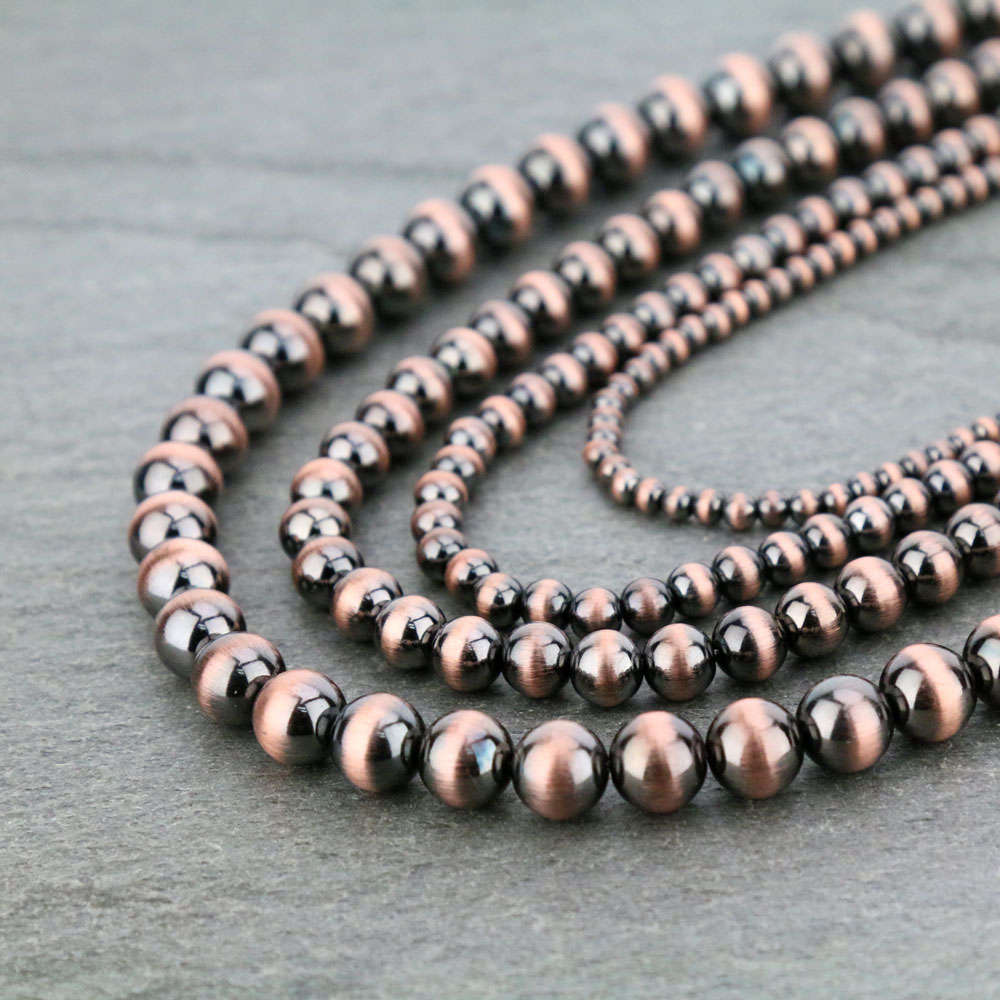 Navajo Style Pearl Layered Necklace Set - Image 3