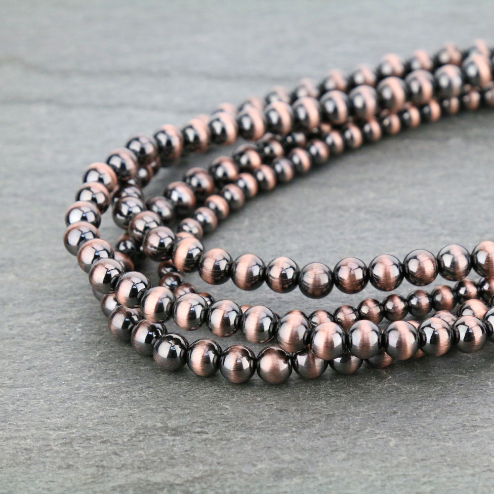 Navajo Style Pearl Layered Necklace Set - Image 3