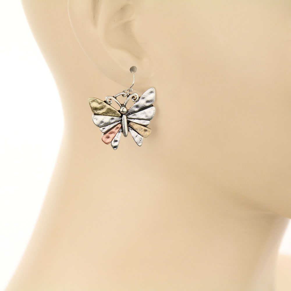 Butterfly Dangle Earrings - Image 2