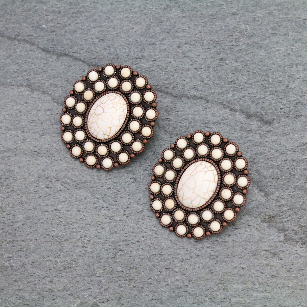 Western Stone Post Earrings