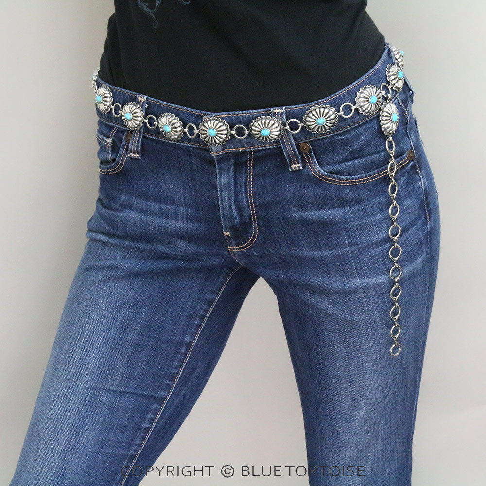 Western Concho with Stone Belt S/M - Image 2